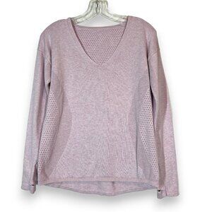 Lululemon Sweater Top Pink Still Movement